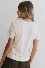 Dia Basic Tee in Natural - FINAL SALE