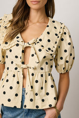 Ronie Peplum Top - FINAL SALE