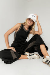 Tristan Knit Jumpsuit in Charcoal - FINAL SALE