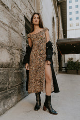Kylie Leopard Midi Dress - FINAL SALE