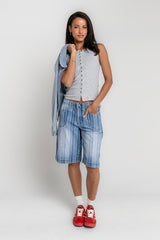 Franklin Striped Bermuda Shorts - FINAL SALE