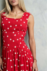 Dacey Polka Dot Midi Dress - FINAL SALE