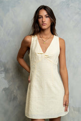 Jayden Sleeveless Mini Dress in Yellow - FINAL SALE