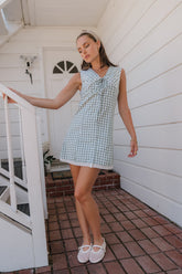 Millie Gingham Sleeveless Mini Dress - FINAL SALE