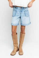 Farah Striped Denim Shorts - FINAL SALE