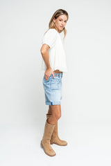 Farah Striped Denim Shorts - FINAL SALE