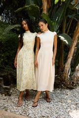 Marlee Maxi Dress in Beige