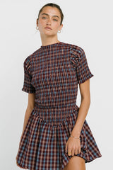 Maria Plaid Mini Dress