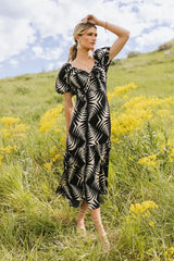 Dinah Abstract Midi Dress - FINAL SALE