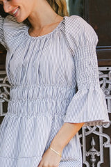 Kenny Stripe Smocked Maxi Dress - FINAL SALE