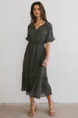 Allorah Ditsy Floral Midi Dress - FINAL SALE