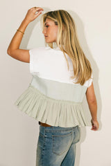 Molly Contrast Top - FINAL SALE