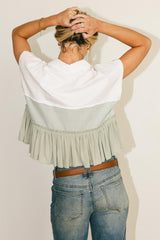 Molly Contrast Top - FINAL SALE